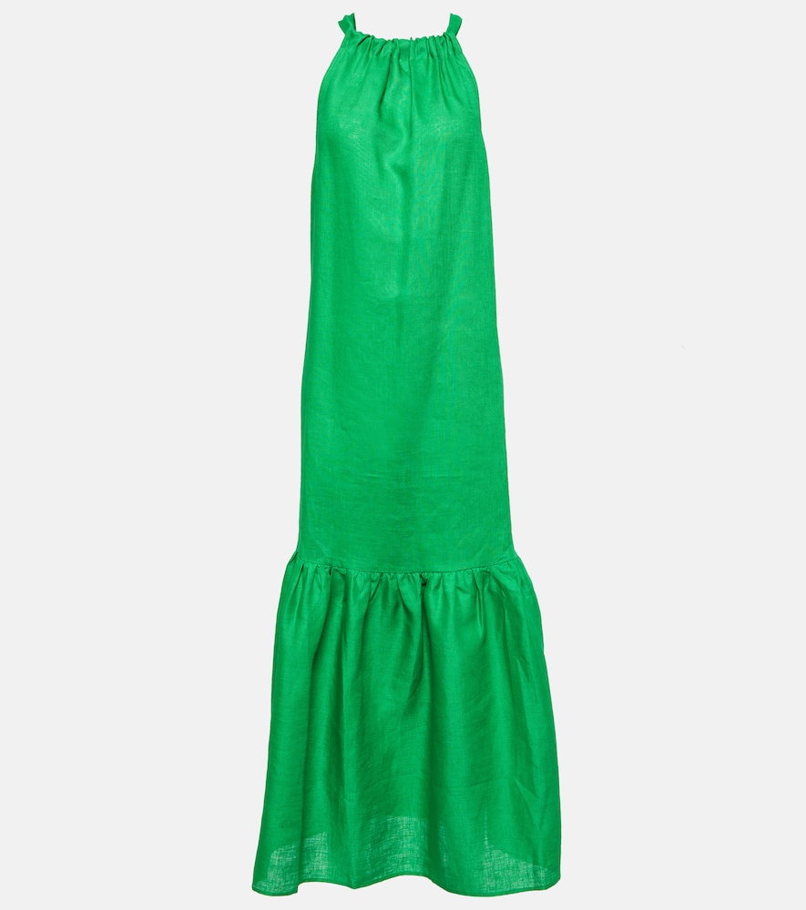 Ibiza linen maxi dress