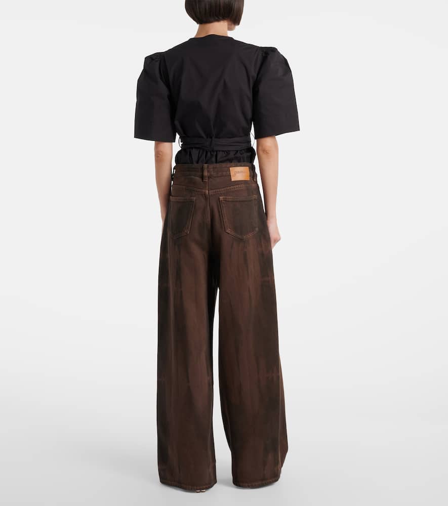 High-rise wide-leg jeans
