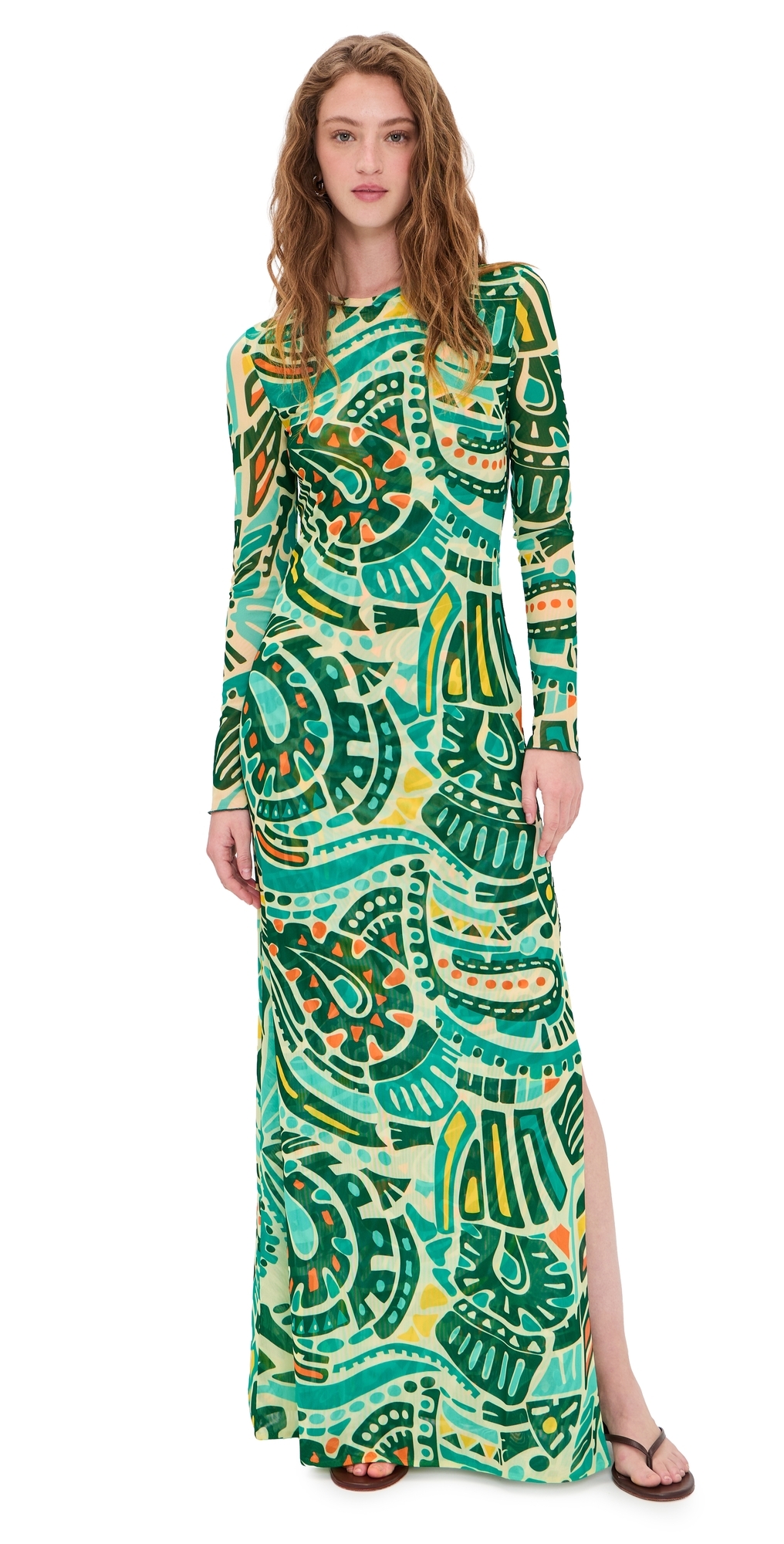 Scarlet Mesh Dress Jungle Rhythm