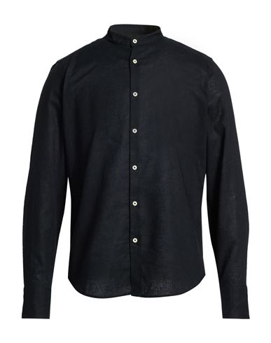 Man Shirt Black Size 17 ½ Linen, Cotton