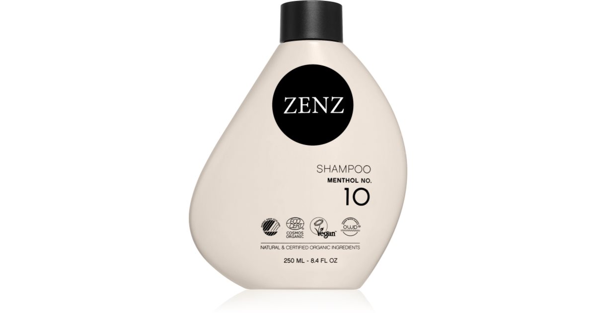 ZENZ Organic Menthol No. 10 shampoo for oily hair and scalp