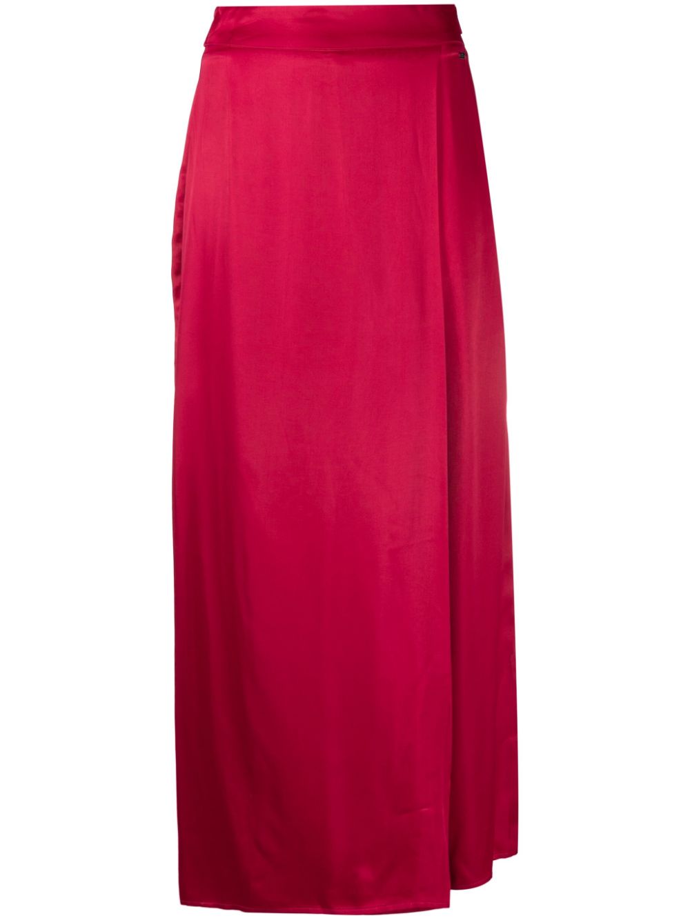 Draped straight-leg trousers - Pink