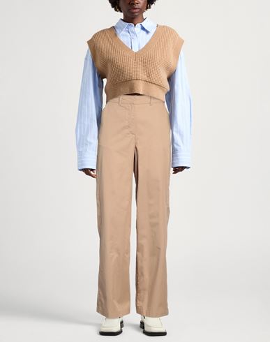 Woman Pants Camel Size M Cotton