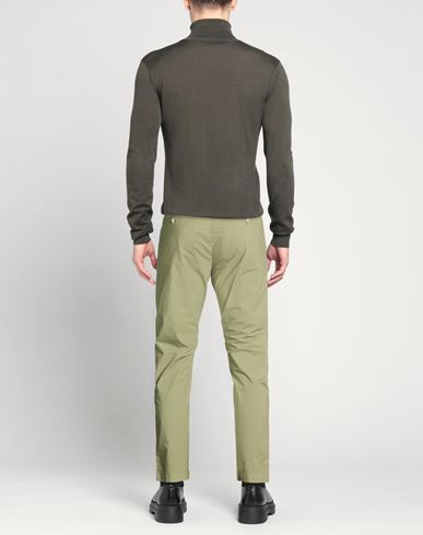 Man Pants Sage green Size 30 Cotton, Elastane