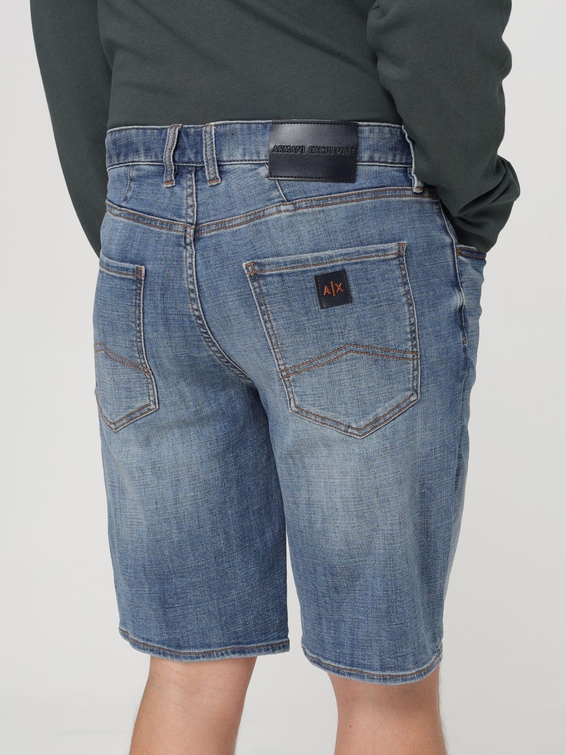 Short Men color Denim