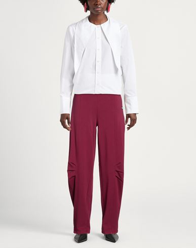 Woman Pants Burgundy Size M Organic cotton
