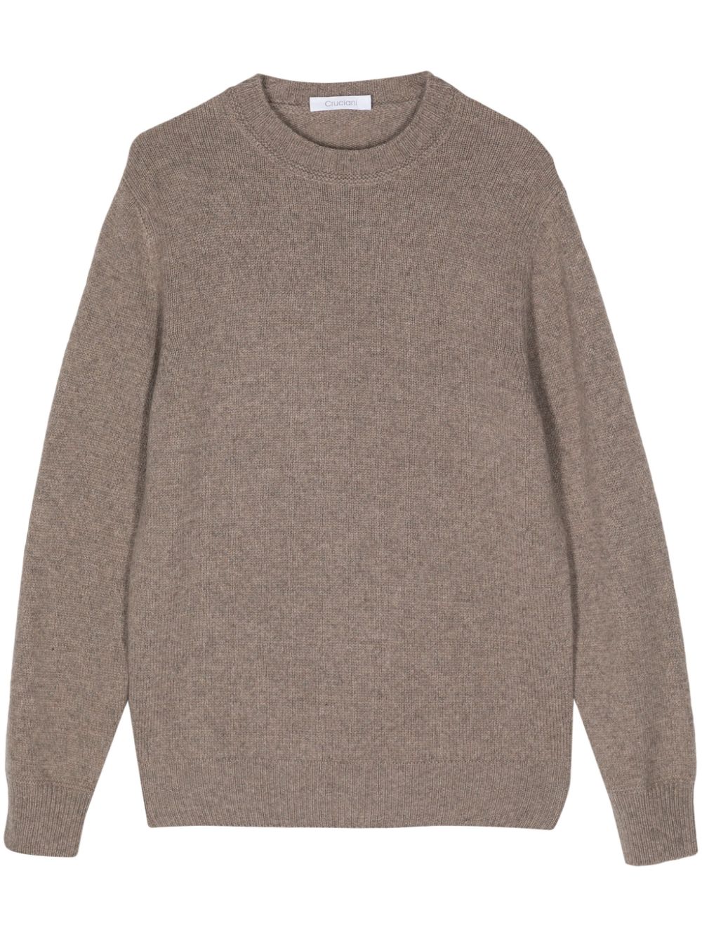 Crew-neck cashmere jumper - Neutrals