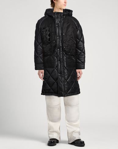 Man Puffer Black Size M Polyester, Nylon