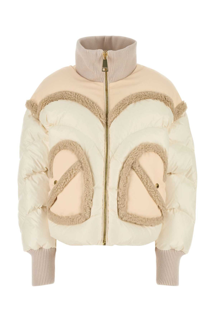 Ivory Nylon Corazon Down Jacket