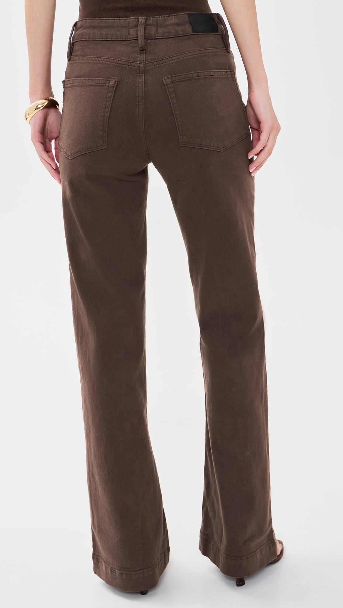 Leenah Mini Patch Pockets Jeans Rich Chocolate