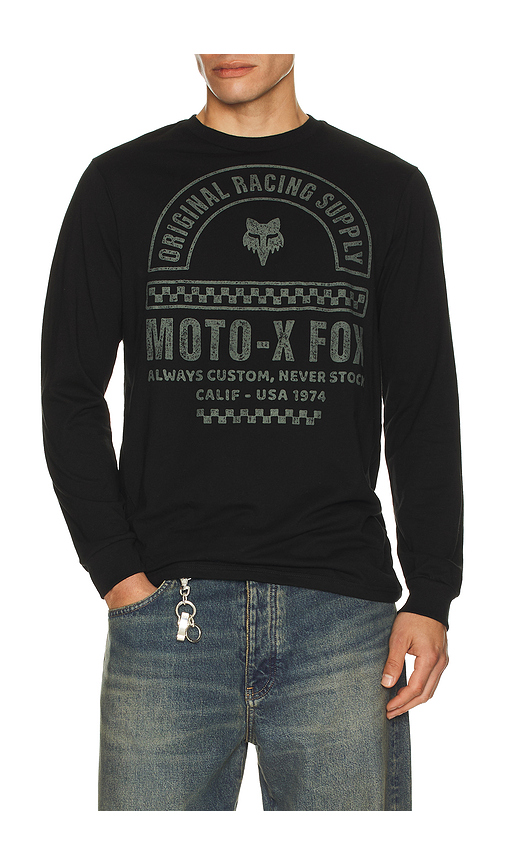 Fox Racing Finish Line Long Sleeve Tee in Black. XL/1X. Also in S