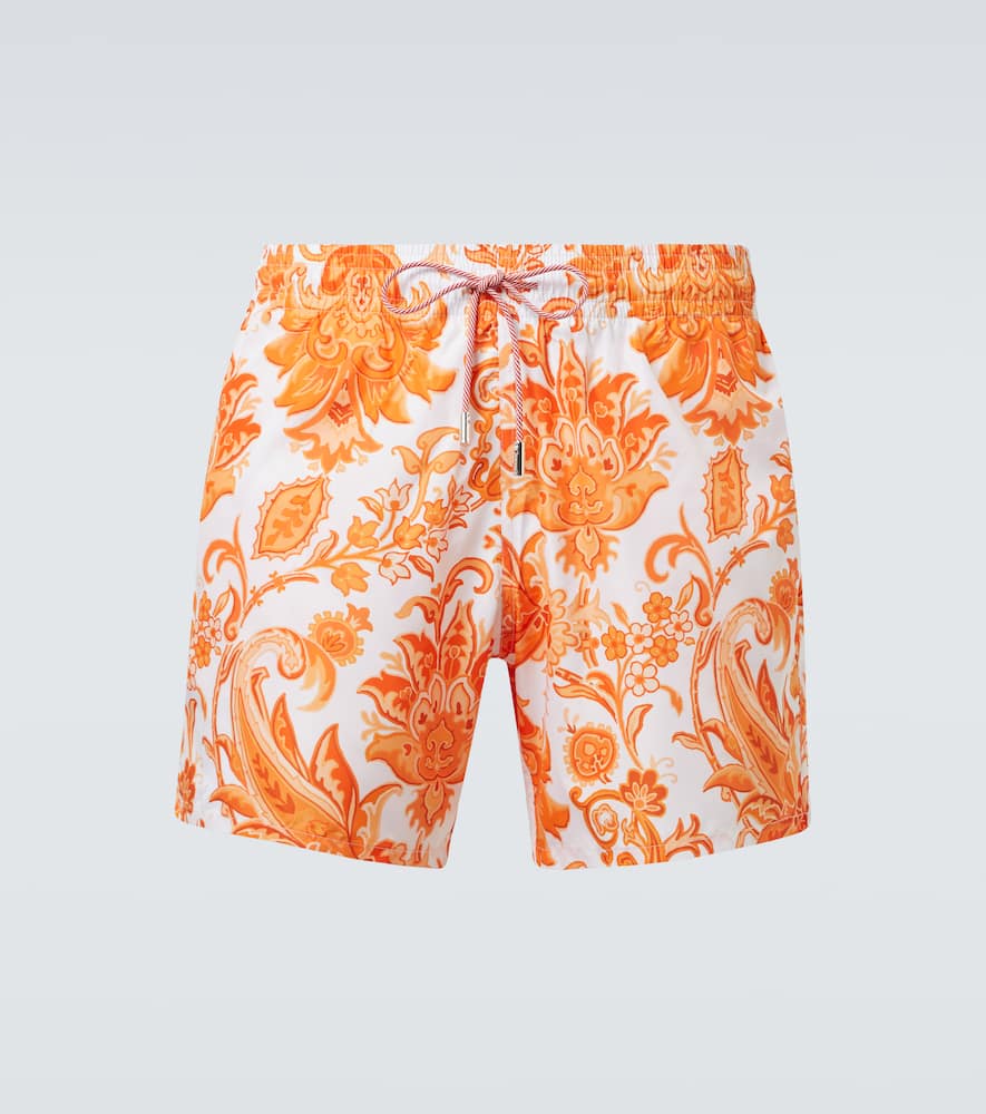 Printed swim trunks