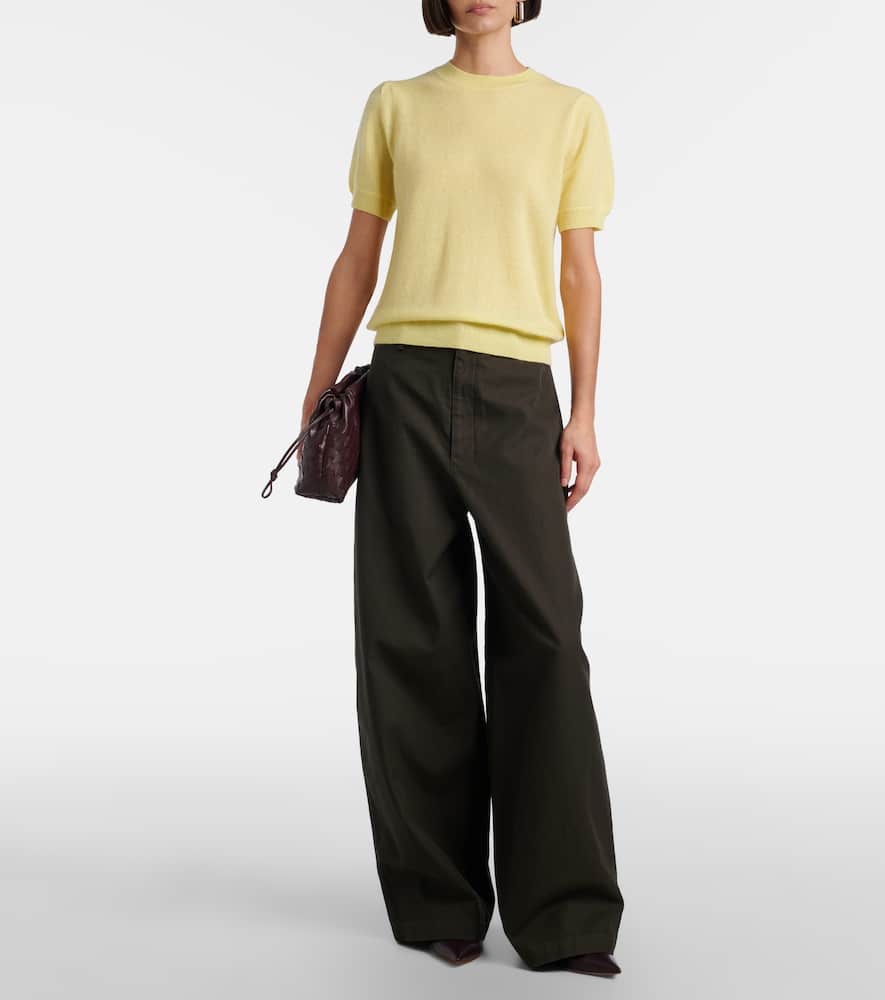 Knitted cashmere top