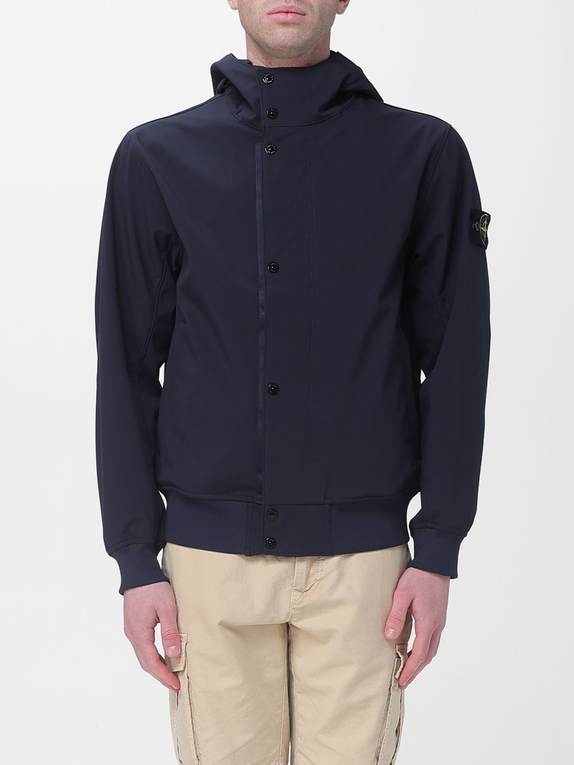 Coat Men color Black