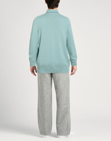 Drumohr Man Turtleneck Light green Size 44 Merino Wool