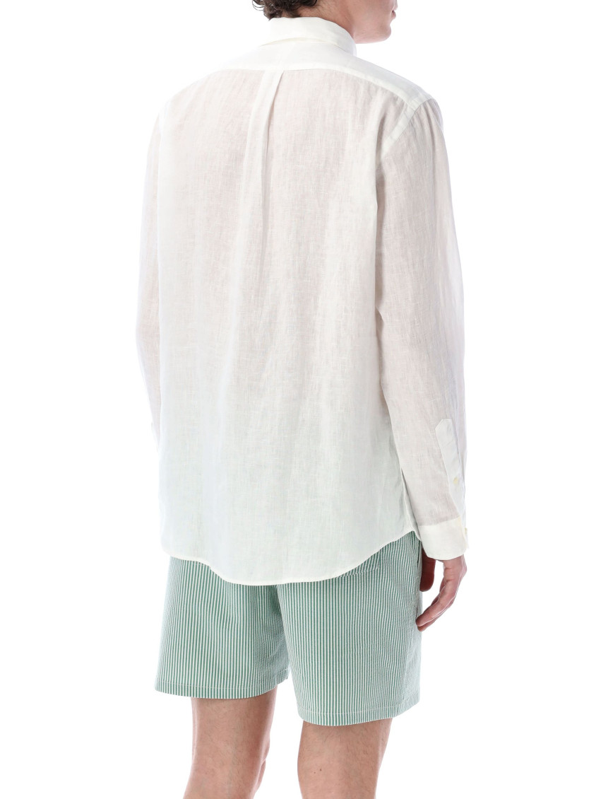 Linen Shirt With Logo