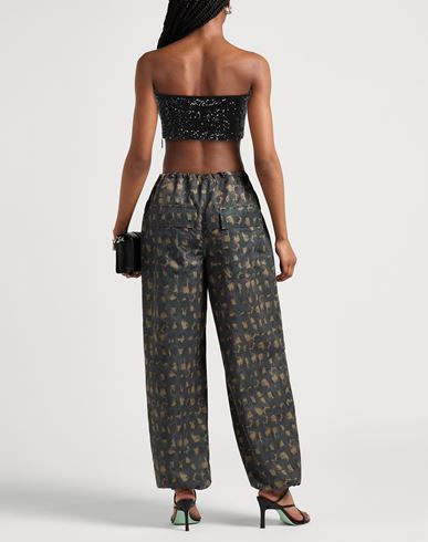 Msgm Woman Top Black Size 6 Polyester