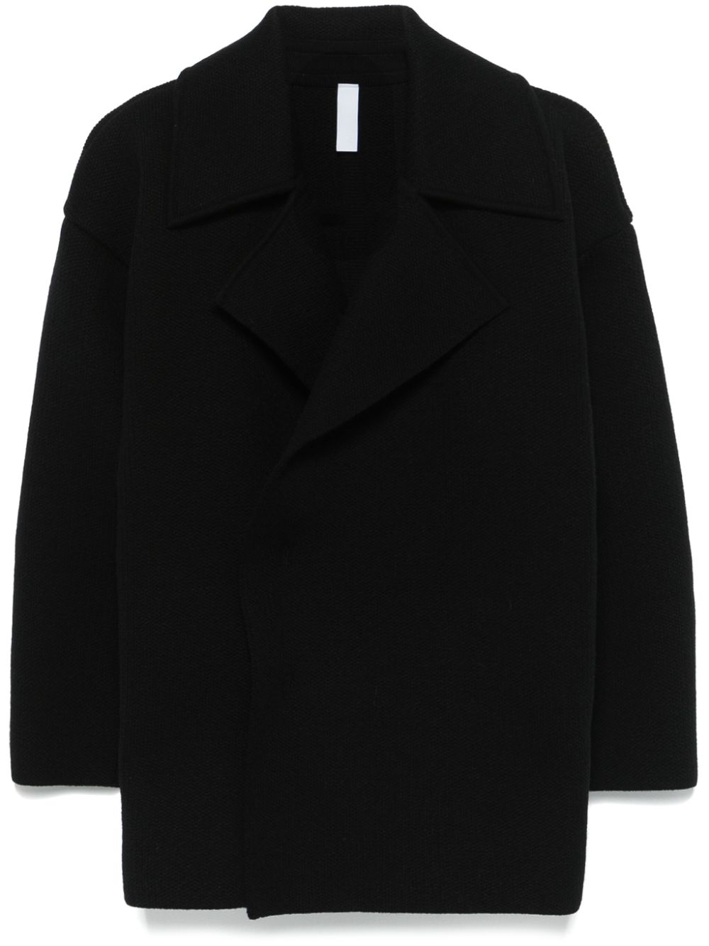 TW Inlay peacoat - Black