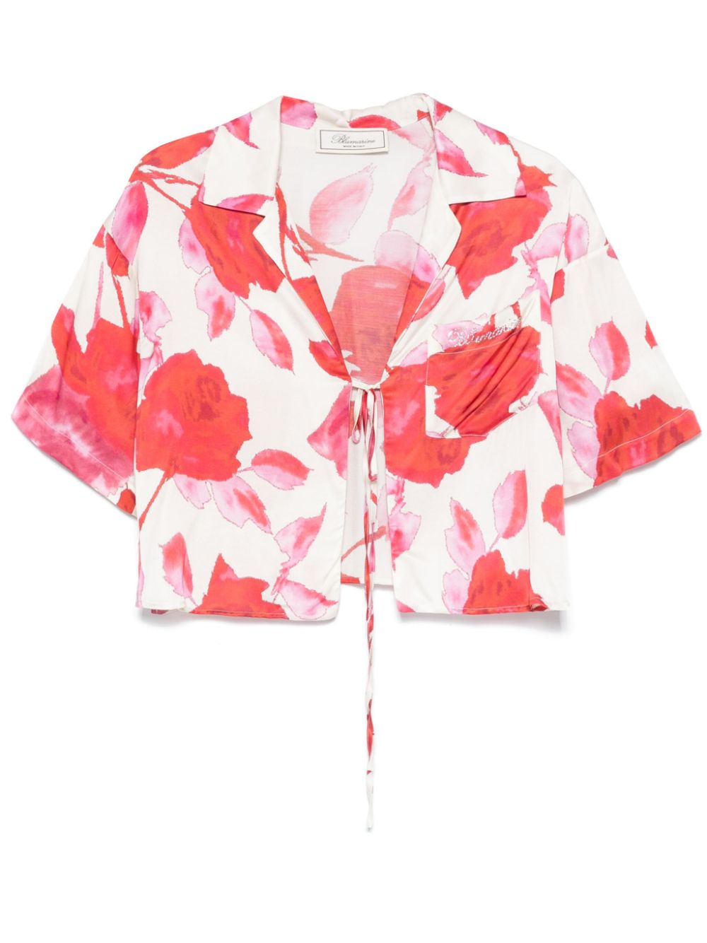 Floral-print shirt - Neutrals