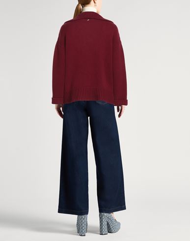 Woman Sweater Burgundy Size 2 Wool, Cashmere
