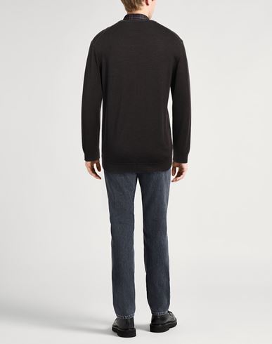 Daniele Fiesoli Man Sweater Dark brown Size M Virgin Wool