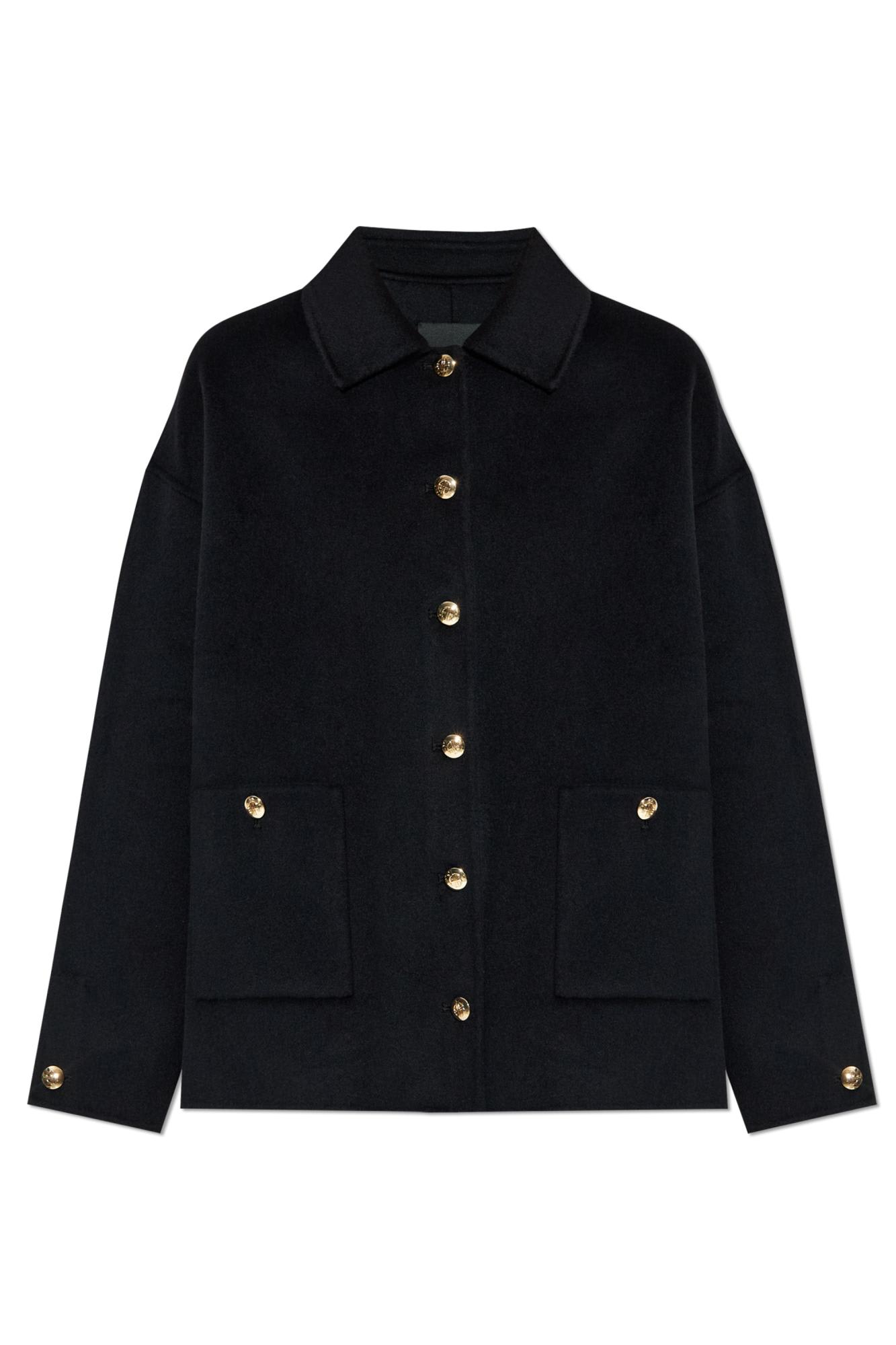 Button-fastening Patch-pocket Jacket