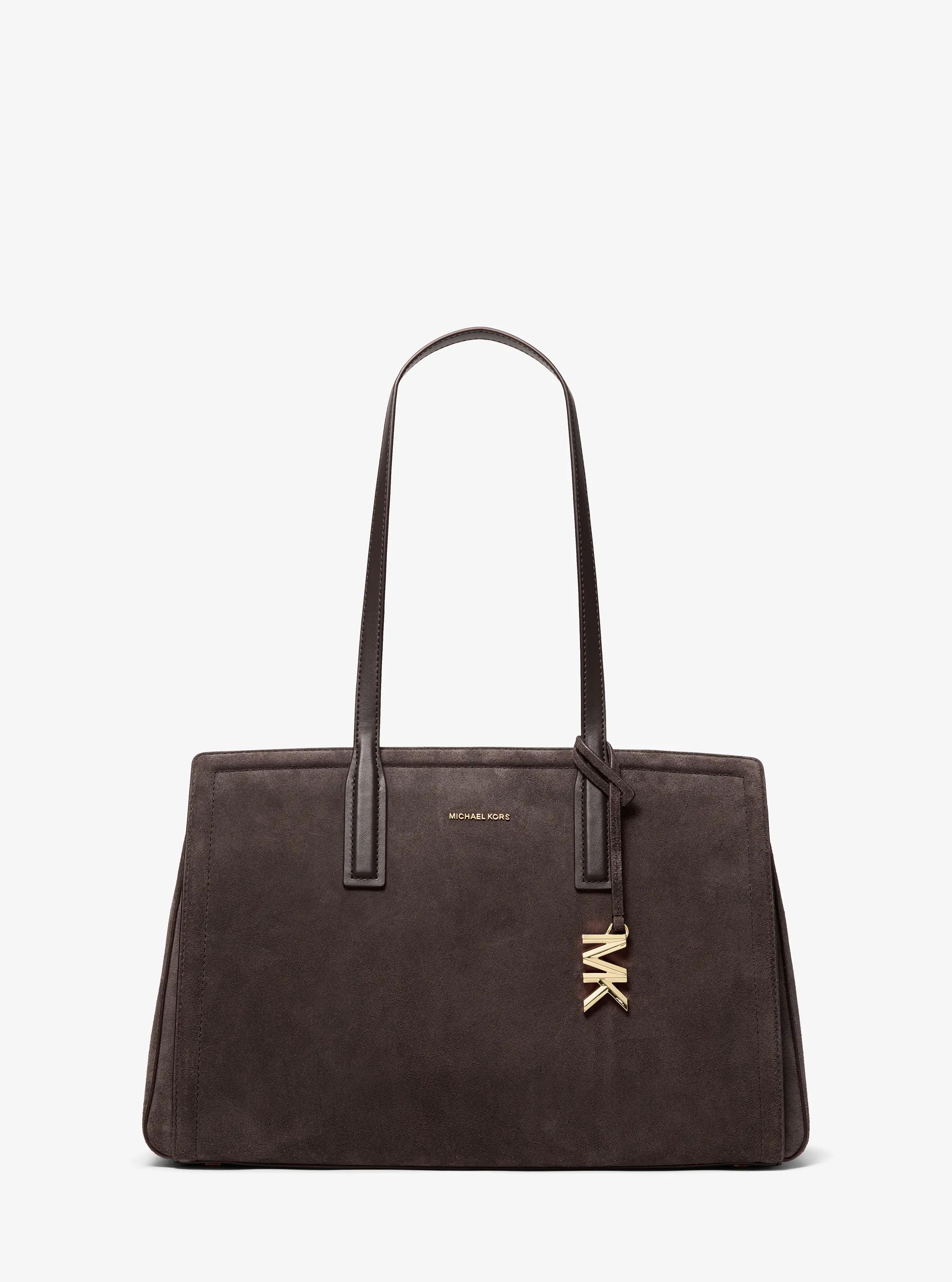 Michael Kors Laila Medium Suede Tote Bag in Brown - One Size by