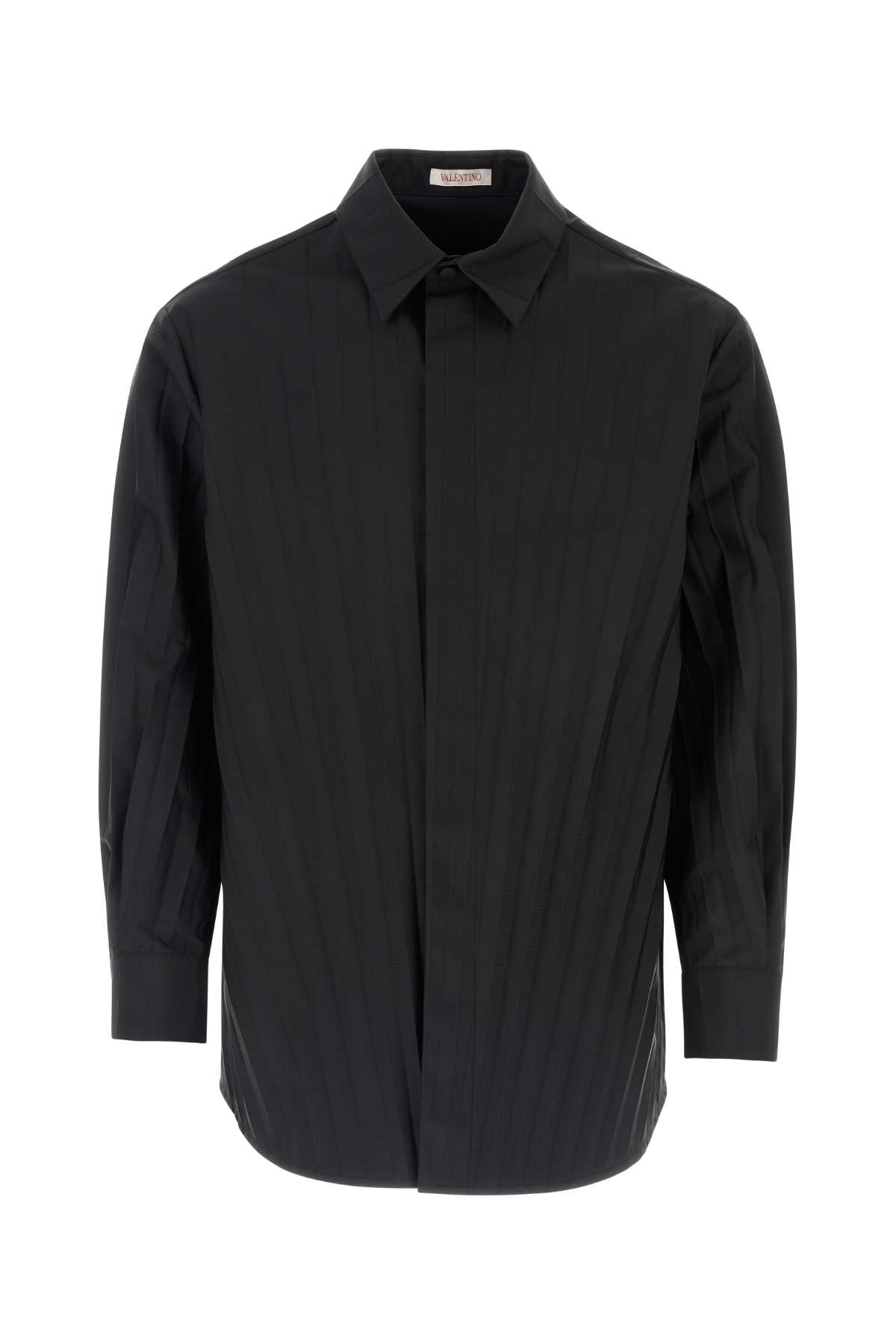 Tech Nylon Oversize Shirt — Black