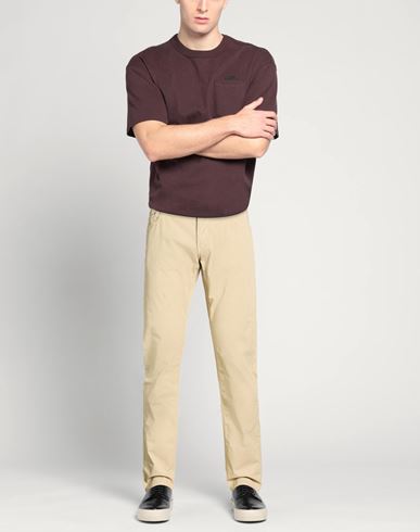 Man Pants Sand Size 35 Cotton, Elastane