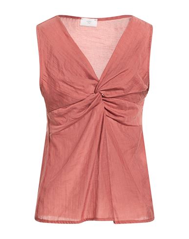 Woman Top Rust Size S Lyocell, Polyester