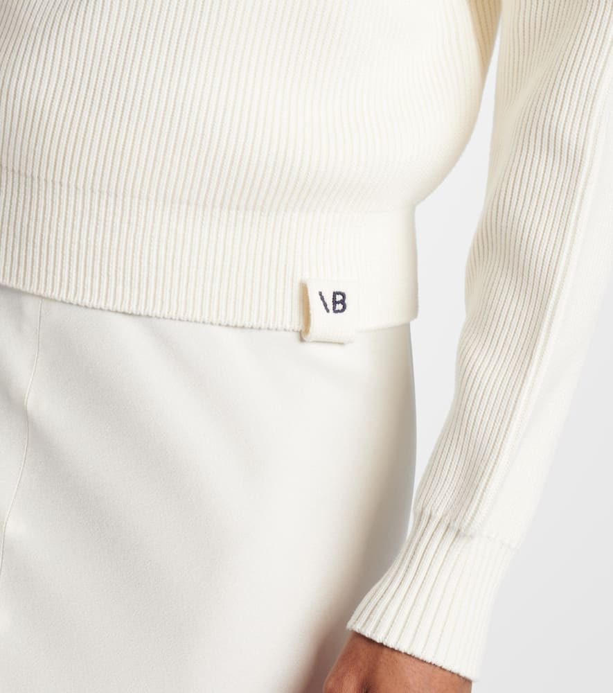 Cotton and silk-blend sweater