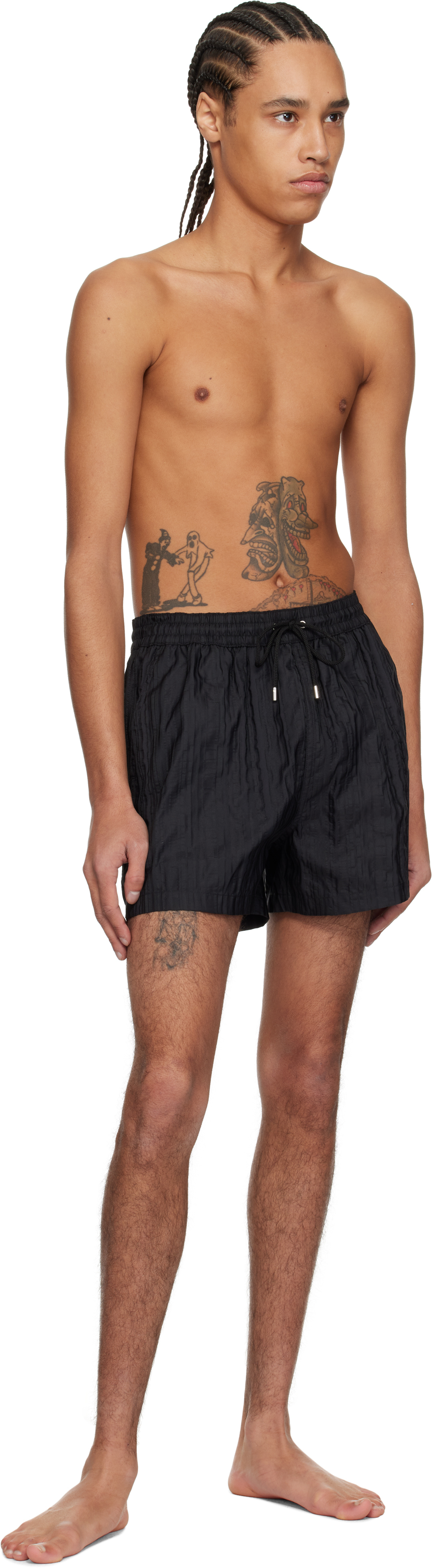 Paul Smith Black Shadow Stripe Swim Shorts
