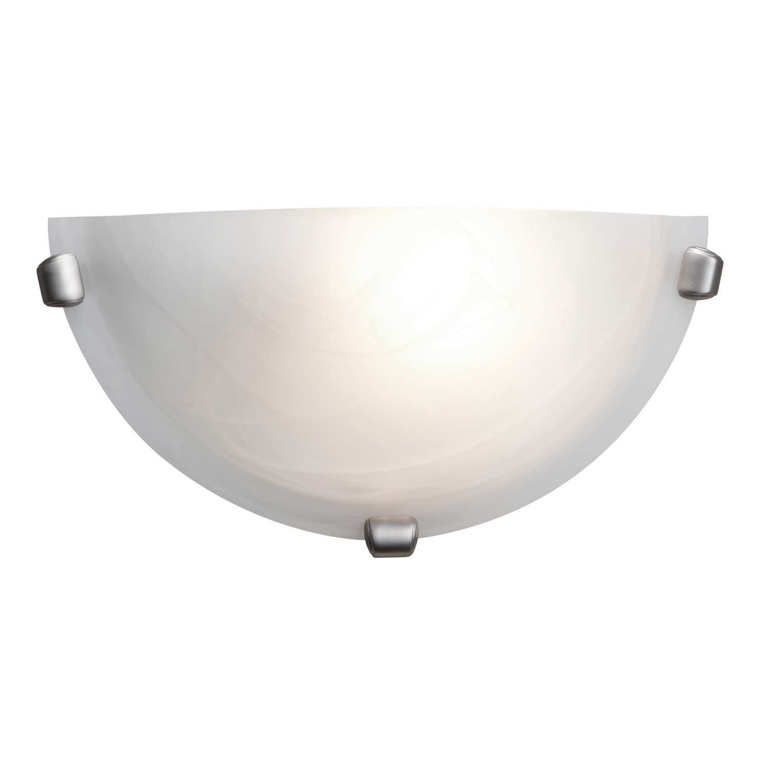 Brushed Steel One Light Wall Sconce from the Mona Collection