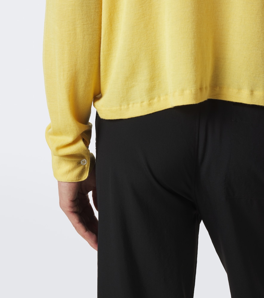 Reyes cashmere and silk polo sweater