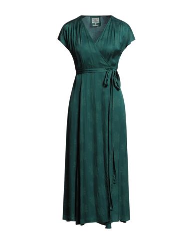 Alessia Santi Woman Midi dress Emerald green Size 4 Viscose