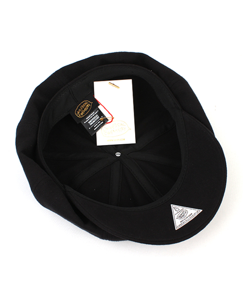 Oversized Black Newsboy Cap