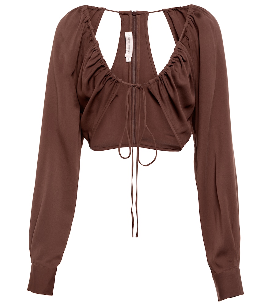 Christopher Esber Ruched crop top
