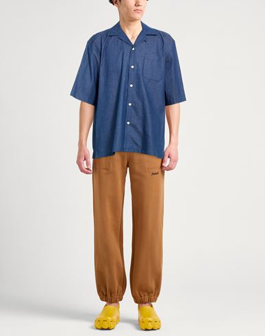 Man Denim shirt Blue Size 42 Cotton