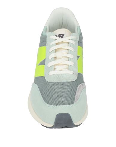 370d Man Sneakers Light green Size 10.5 Leather, Textile fibers