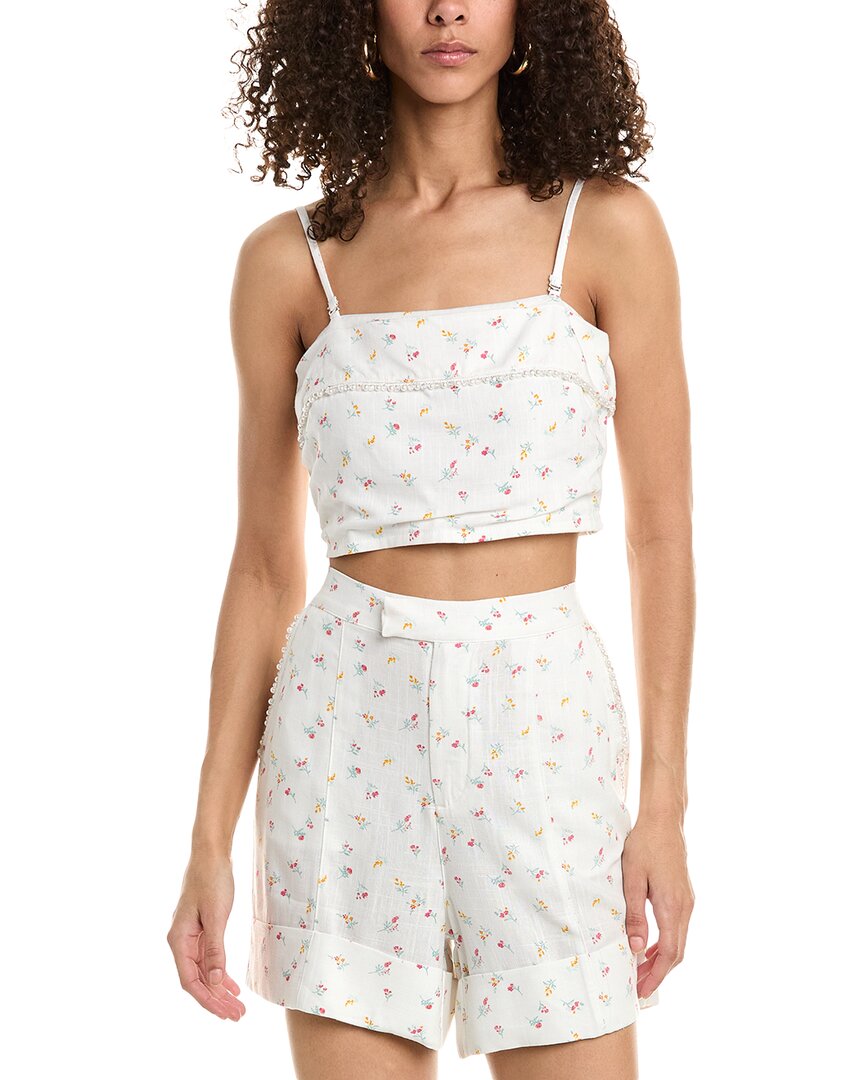 Wildfox Odessa Linen-Blend Top