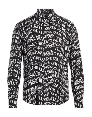 Man Shirt Black Size 38 Cotton