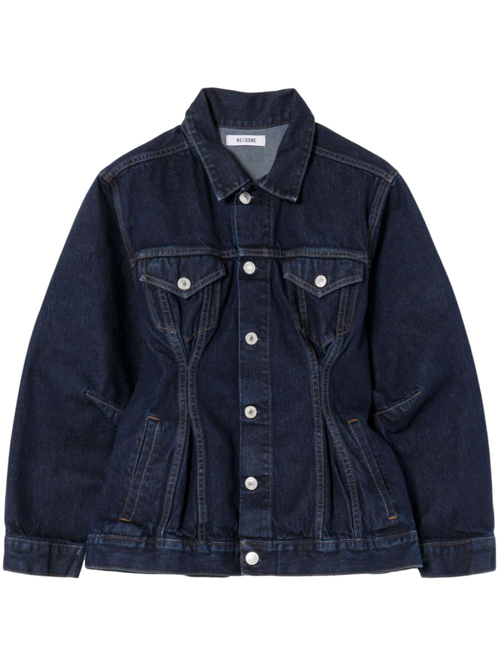 Pintuck denim jacket - Blue