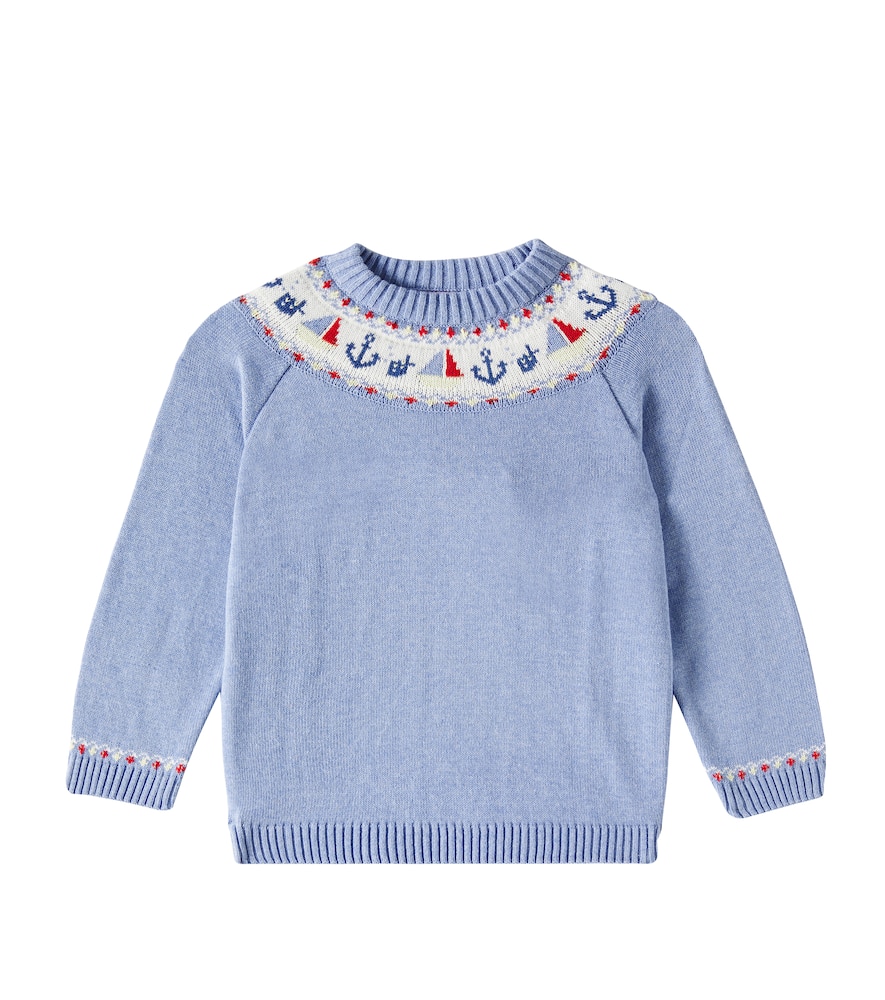 Maritimo intarsia cotton sweater