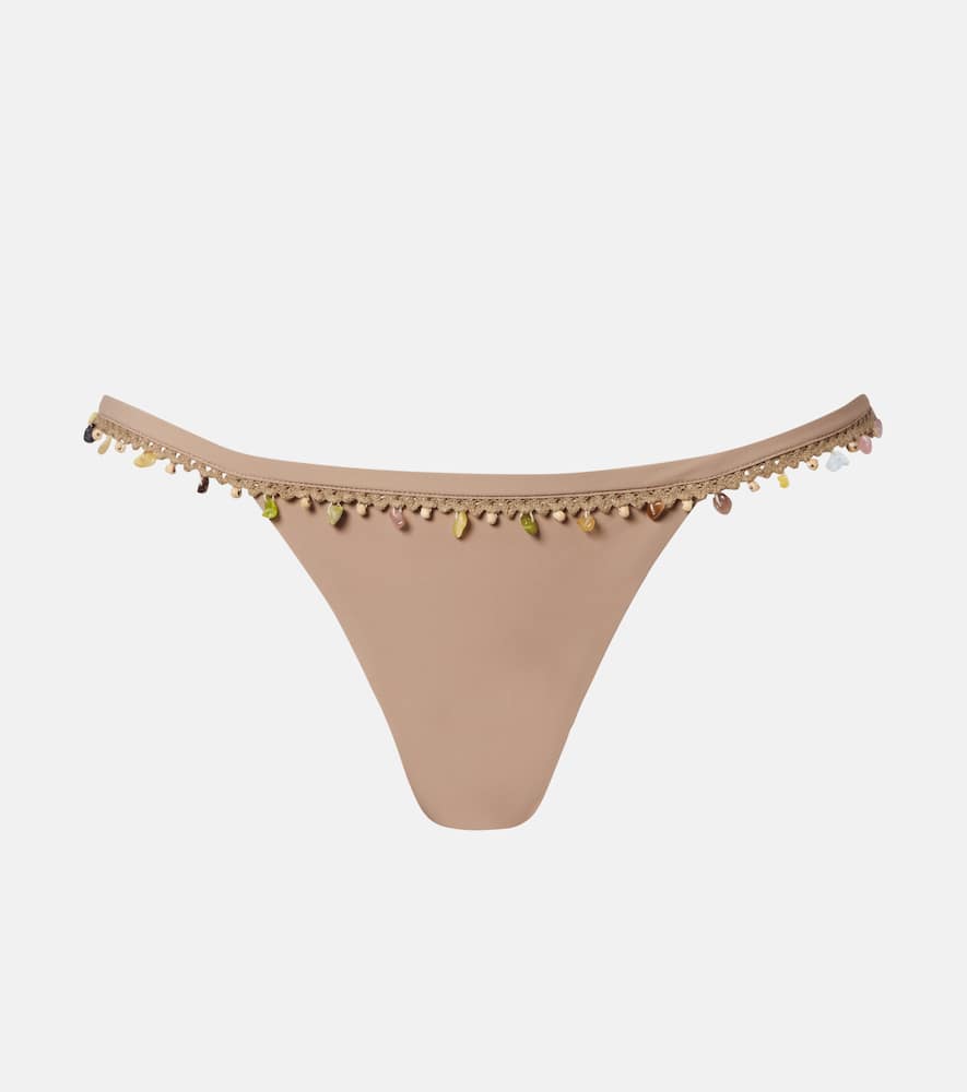 Beach Quartz embellished bikini bottoms
