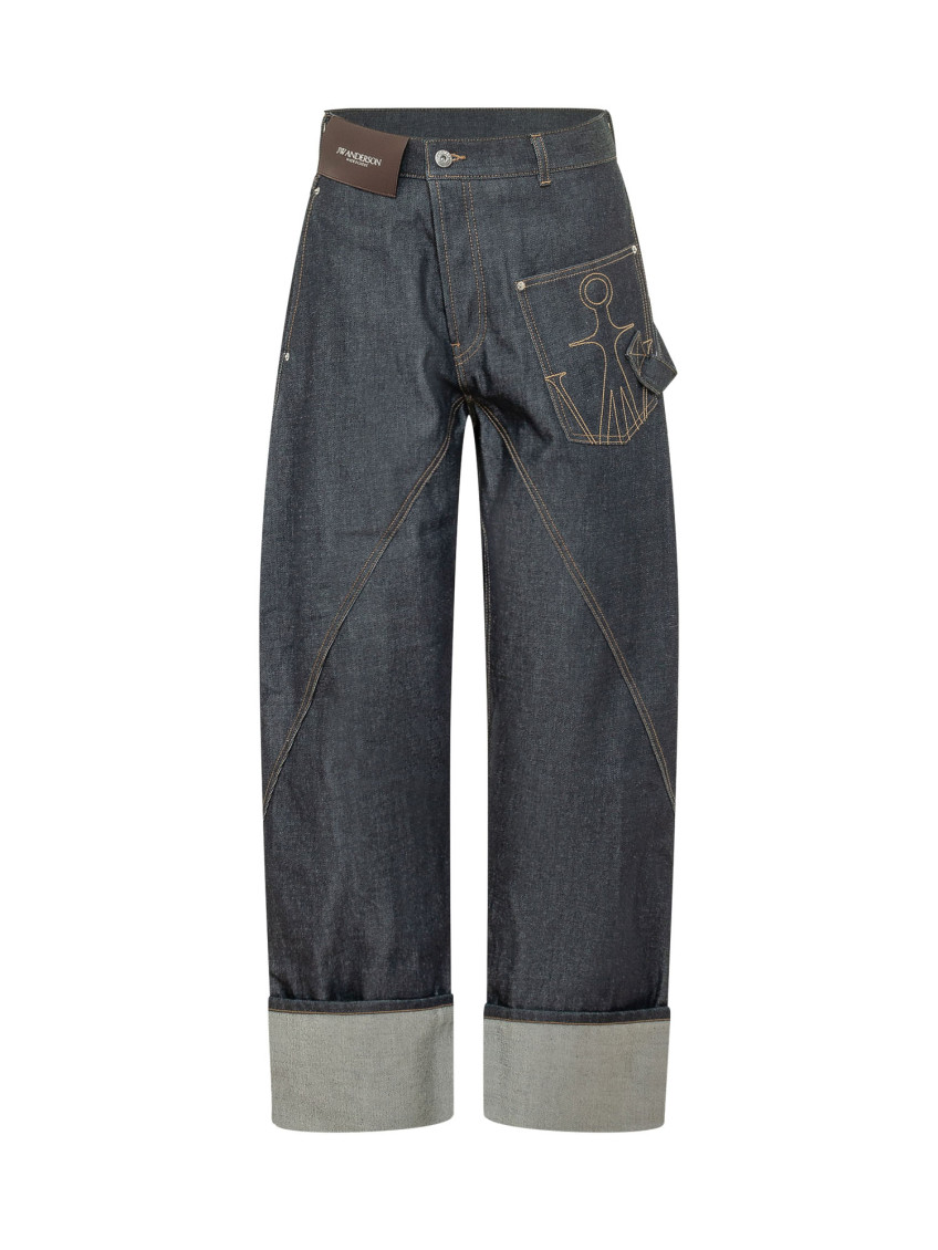 Blue Loose High Rise Jeans