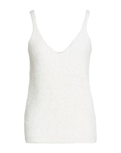 Z. o.e. Zone Of Embroidered Woman Top White Size L Polyamide, Acrylic