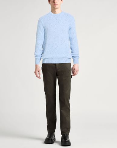 Man Sweater Sky blue Size 40 Cashmere