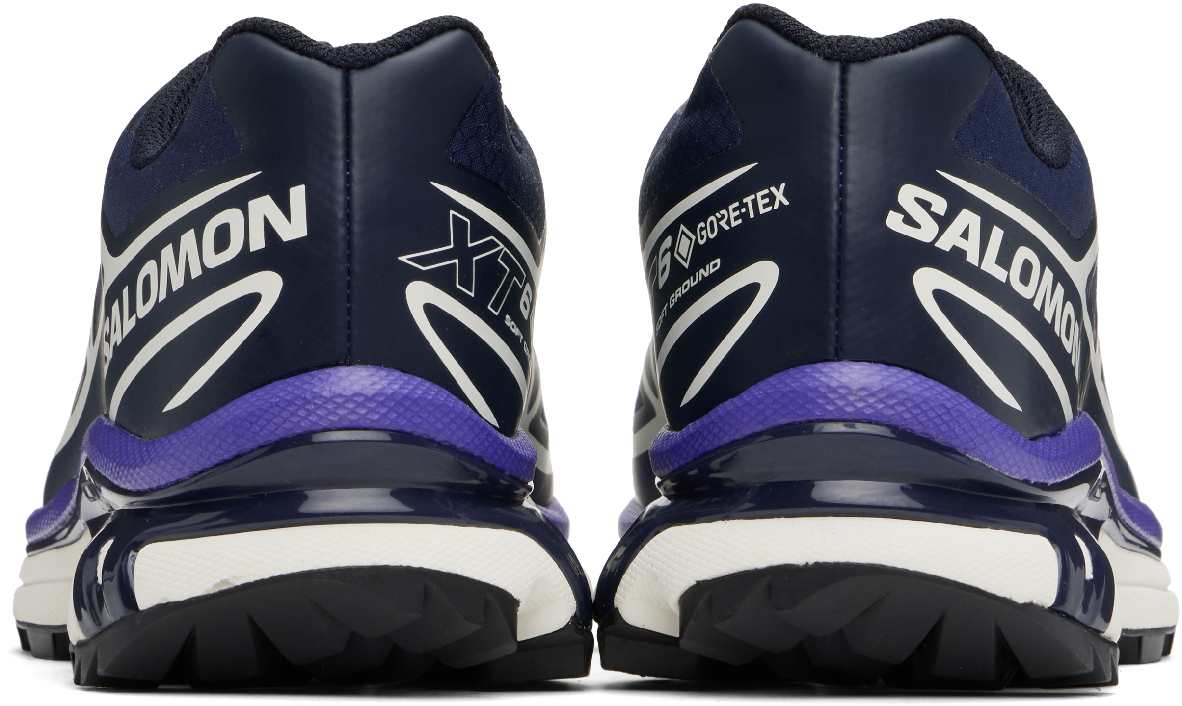 Salomon Navy & Off-White XT-6 GORE-TEX Sneakers