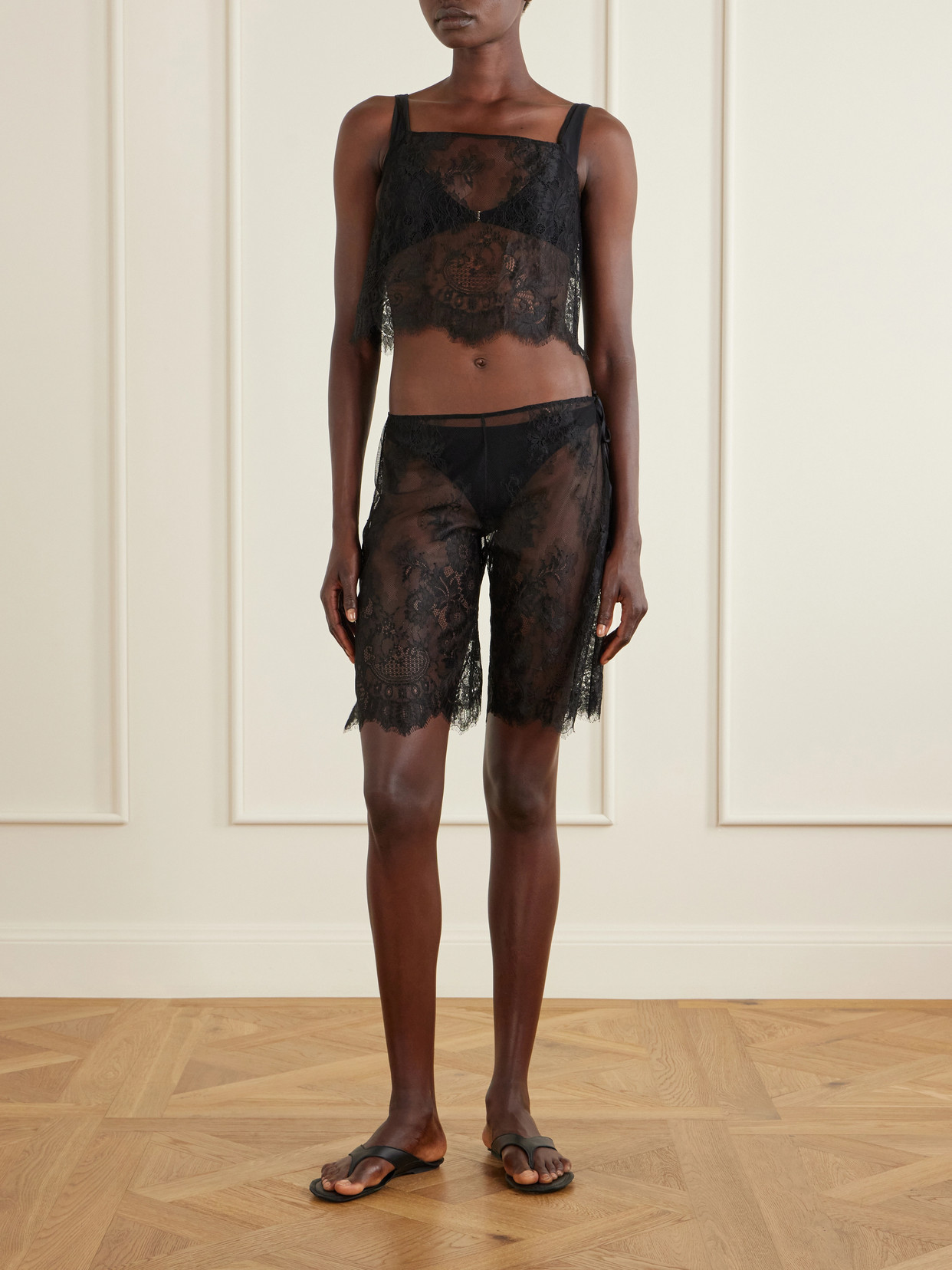 Sabine Lace Coverup - Black