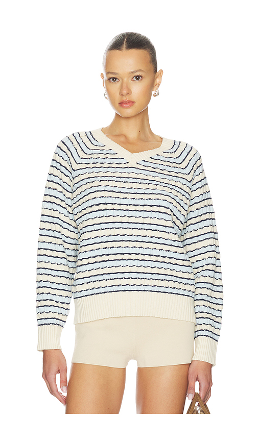 Frankies Bikinis Piper Cable Knit Sweater in Lighthouse. XS also in